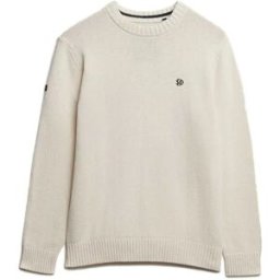 Superdry Pull Preppy Cotton Sailcloth White M Homme