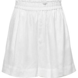 Only Short Taille Haute Tokyo Linen Blend Bright White XS Femme