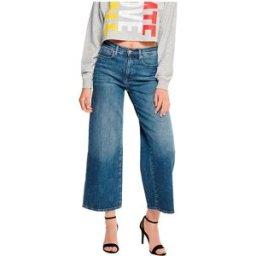 Only Jeans Taille Haute Madison Wide Cropped Medium Blue Denim 25 Femme