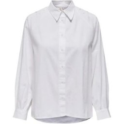 Only Chemise à Manches Longues Division Gaga Bright White S Femme