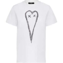 Diesel T-shirt à Manches Courtes Sily E53 White S Femme