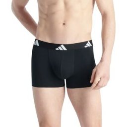 Adidas Underwear Boxers Active Flex Cotton 2 Unités Black / Grey M Homme