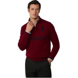 Hackett Pull à Demi-zip Hm703226 Winter Red M Homme
