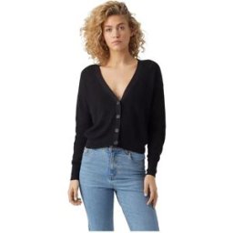 Vero Moda Pull à Col En V Newlexsun Short Black S Femme