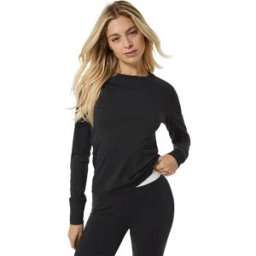 Super.natural T-shirt à Manches Longues Bio Jet Black XS Femme
