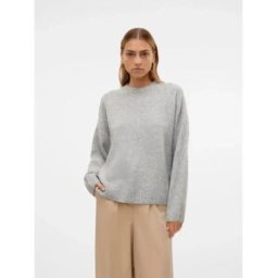 Vero Moda Pull Boom Light Grey Melange XS Femme