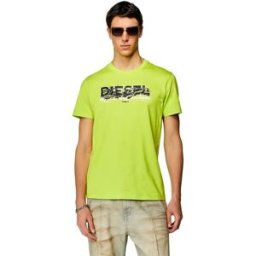 Diesel T-shirt à Manches Courtes Diegor K70 Acid Lime S Homme