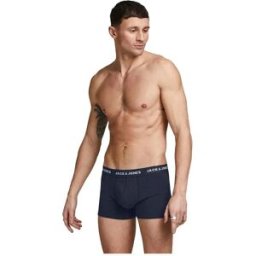 Jack & Jones Boxers Solid 10 Unités Navy Blazer / Detail Navy Blazer S Homme