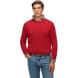 Superdry Pull Essentials Crimson Red Marl 3XL Homme