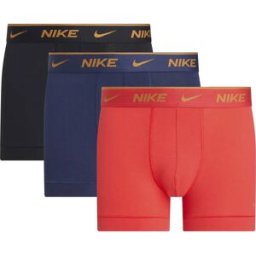 Nike Boxers Eday Trunk 3 Unités Light Crimson / Midnight Navy / Black M Homme