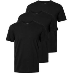 Selected T-shirt à Manches Courtes Cormac 3 Unités Black S Homme