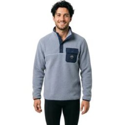 Superdry Sweat à Demi-zip Fuji Washed Denim Blue S Homme