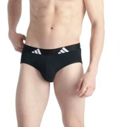Adidas Underwear Slips Active Flex Cotton 2 Unités Heather / Bk M Homme