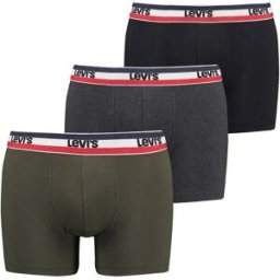 Levi´s Underwear Boxers 100002870 3 Unités Khaki S Homme