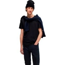 Selected T-shirt à Manches Courtes Roland 3 Unités Black XL Homme
