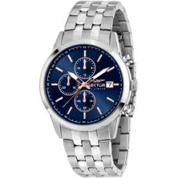 Sector Montre 660 42 Mm Chronograph Silver / Navy Dial One Size Homme