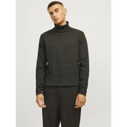 Jack & Jones Pull Basic Forest Night / Twisted W. Black 2XL Homme