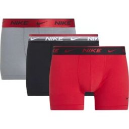 Nike Boxers Eday Trunk 3 Unités Black / Metallic Armory / Uni Red / Cool Grey M Homme