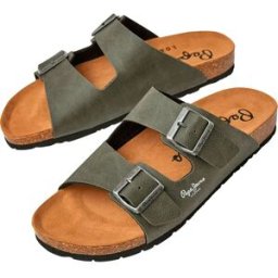 Pepe Jeans Sandales Bio Double Chicago Khaki Green EU 44 Homme
