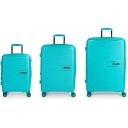 Gabol Valise à Roulettes Steady Spinner Expandable 195l 3 Unités Turquoise One Size unisex