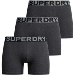 Superdry Boxers M3110452c 3 Unités Raven Black Marl S Homme
