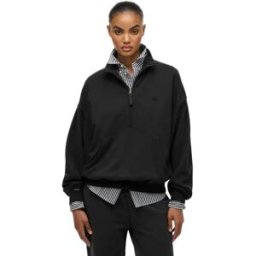 Superdry Pull à Demi-zip Studios Washed Black L Femme