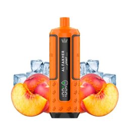 Puff Al Fakher Hyper Max 30k 0,6% – Peach Ice (100% légale)