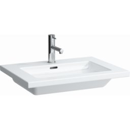 Lavabo LAUFEN Living Square 8164320001041 65 x 48 cm, montage par le haut, trou pour robinetterie, trop-plein