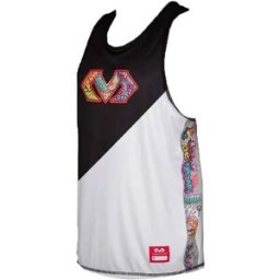 Mc David T-shirt Sans Manches Slam Dunk Black / White M