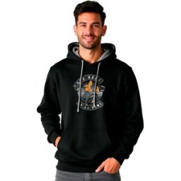 Kruskis Sweat à Capuche Go Hard Two-colour Black / Grey XL