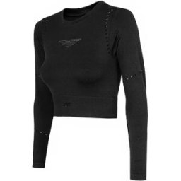 4f T-shirt à Manches Longues Pure Force Black M / L