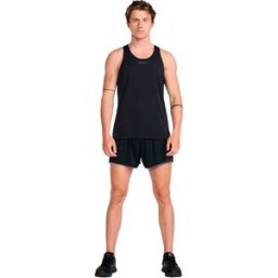 2xu T-shirt Sans Manches Light Speed Tech Black / Black Reflective 2XL
