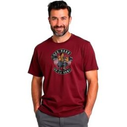 Kruskis T-shirt à Manches Courtes Go Hard Dark Red 2XL