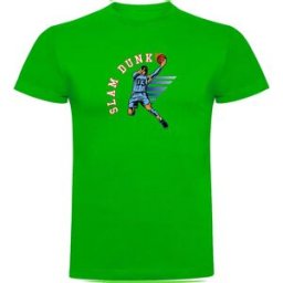 Kruskis T-shirt à Manches Courtes Slam Dunk Green S Homme