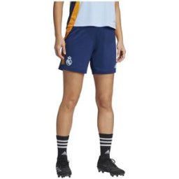 Adidas Shorts Pour Femmes Entraînement Real Madrid 24/25 Competition Team Navy Blue 2 / Crew Orange / Glow Blue XS Femme