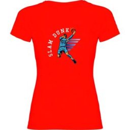 Kruskis T-shirt à Manches Courtes Slam Dunk Red S Femme