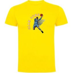 Kruskis T-shirt à Manches Courtes Slam Dunk Yellow S Homme