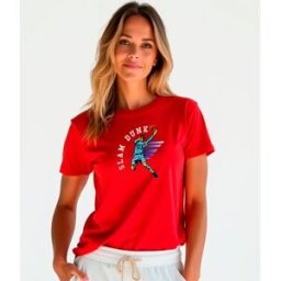 Kruskis T-shirt à Manches Courtes Slam Dunk Red XL Femme