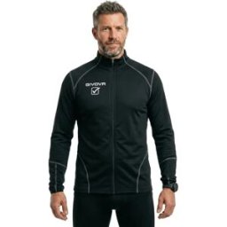 Givova Veste De Survêtement Roll Black L Homme