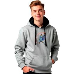 Kruskis Sweat à Capuche Slam Dunk Bicolor Heather Grey / Black L Homme