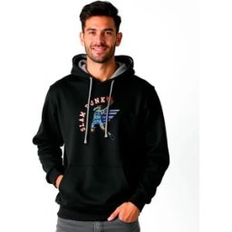 Kruskis Sweat à Capuche Slam Dunk Bicolor Black / Grey XL Homme