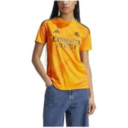 Adidas T-shirt à Manches Courtes Pour Femme Loin Real Madrid 24/25 Crew Orange XS Femme