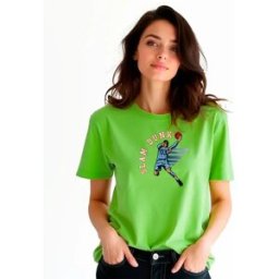 Kruskis T-shirt à Manches Courtes Slam Dunk Light Green M Femme