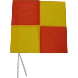 Sporti France Mât D´angle Flexible Avec Drapeaux 4 Unités Checkerboard One Size unisex