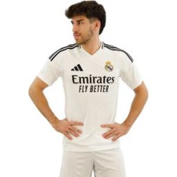 Adidas T-shirt à Manches Courtes Domicile Real Madrid 24/25 White M Homme