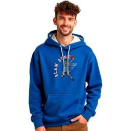 Kruskis Sweat à Capuche Slam Dunk Bicolor Royal Blue / White M Homme