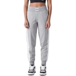 Everlast Pantalon De Survêtement Felpa Strechetch Inserts Grey Melange-Off White L Femme