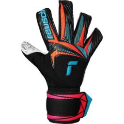 Reusch Gants De Gardien De But Attrakt Advance Evolution Glueprint Black / Aqua Blu / Shock Orange 9 unisex