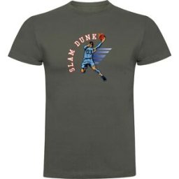 Kruskis T-shirt à Manches Courtes Slam Dunk Dark Army Green L Homme