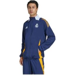 Adidas Veste De Survêtement Real Madrid Tiro 24 Competition Presentation Team Navy Blue 2 / Glow Blue / Crew Orange L Homme